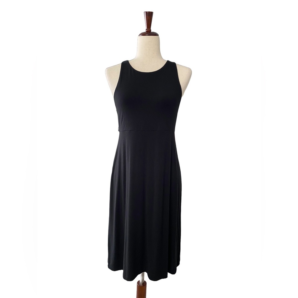 Athleta Santorini Thera Dress Black  Tank Casual Sleeveless Size Small